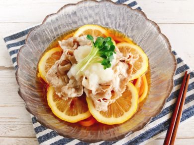 豚肉レモンうどん